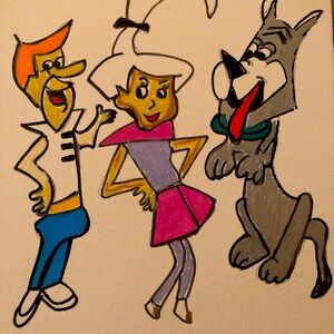 Cartoon Dog Canvas Art